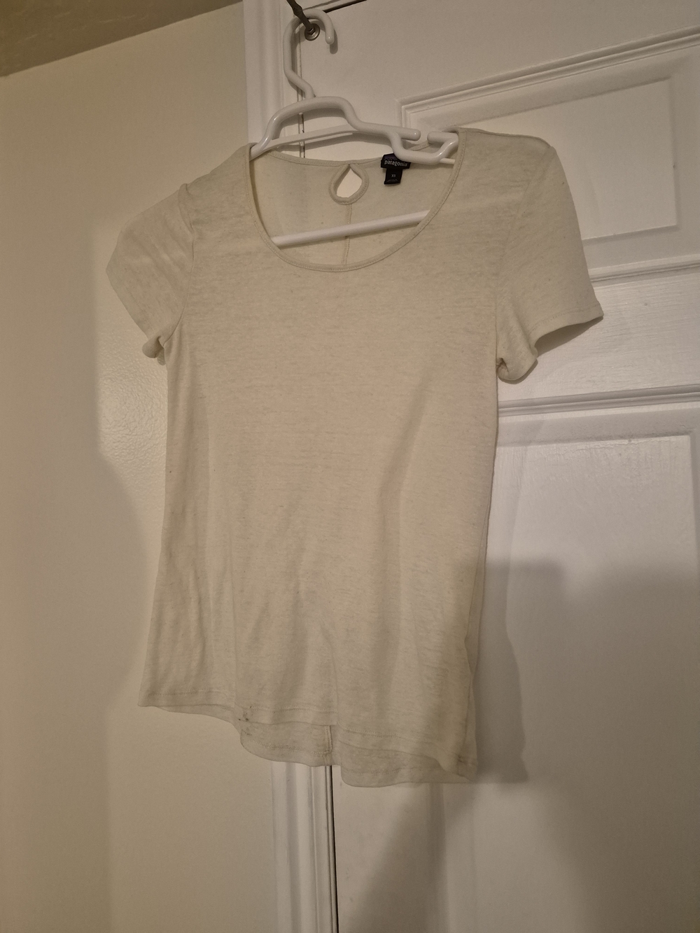 Patagonia Cream Short-Sleeve Scoop Neck Tee
